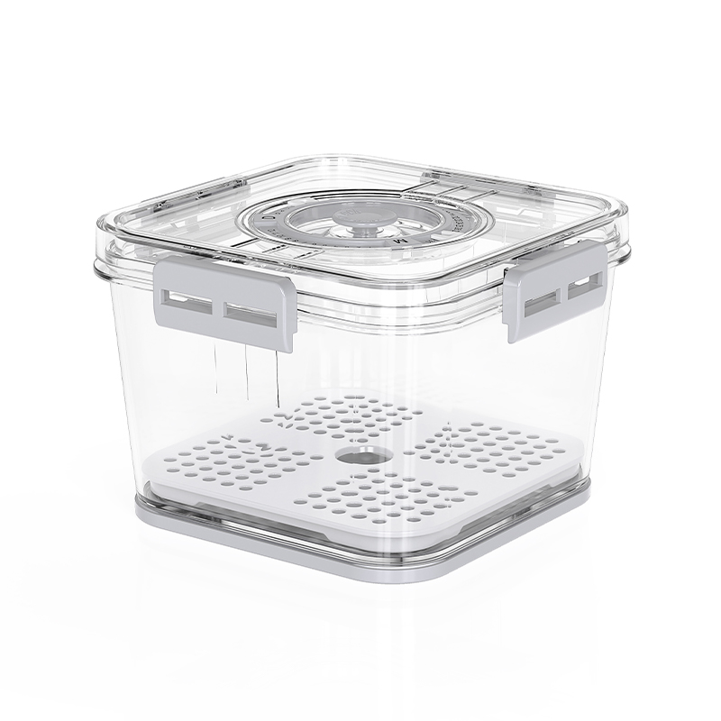 Orgwiser pieni muovi näkyvä pinottavissa ajoitettu säilytysastia